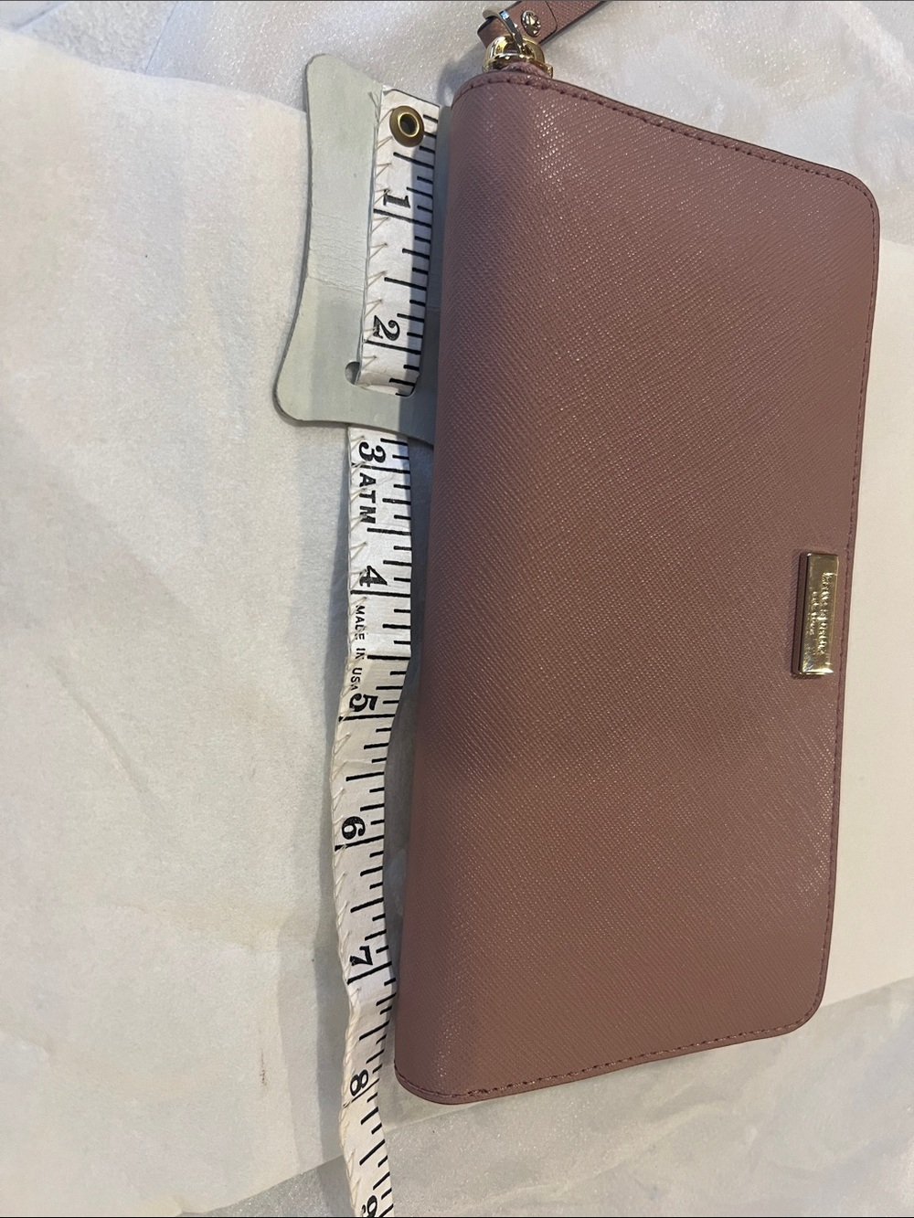kate spade dusty peony (682) zip-around wallet - Picture 4 of 5
